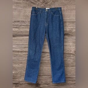 Frame Women Blue Jeans Le Italien True Straight Size 29 Made Entirely In Italy